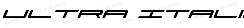 Ultra Italic字体转换